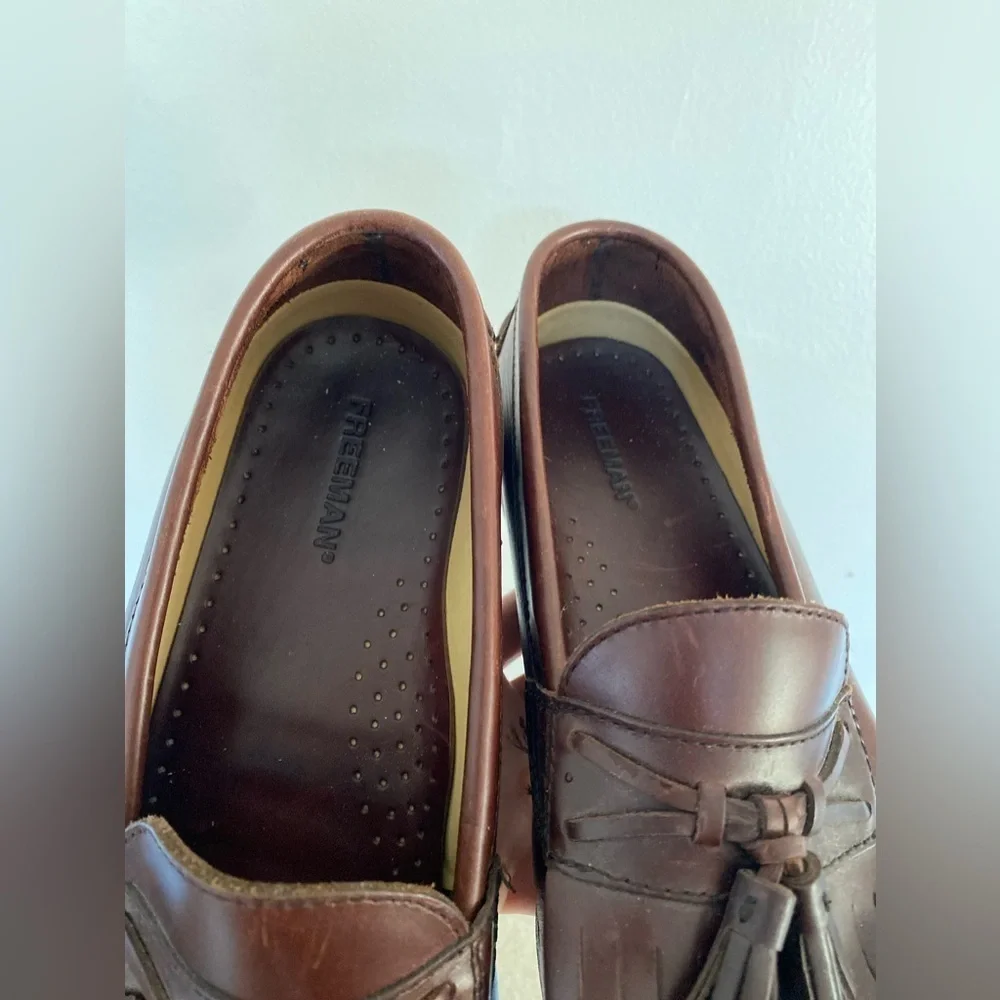 Freeman Leather Tassel Loafers Preppy Classic Sophisticated Comfort Professional